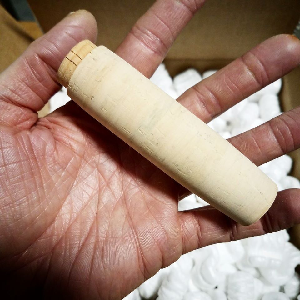 Why use cork for fishing rod grips?