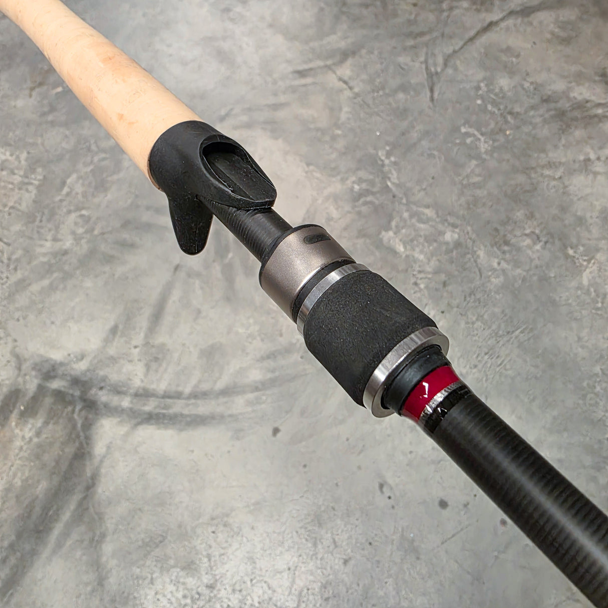 Custom ENOX BMJ Casting Rod - Red, Full Cork, Split Reel Seat