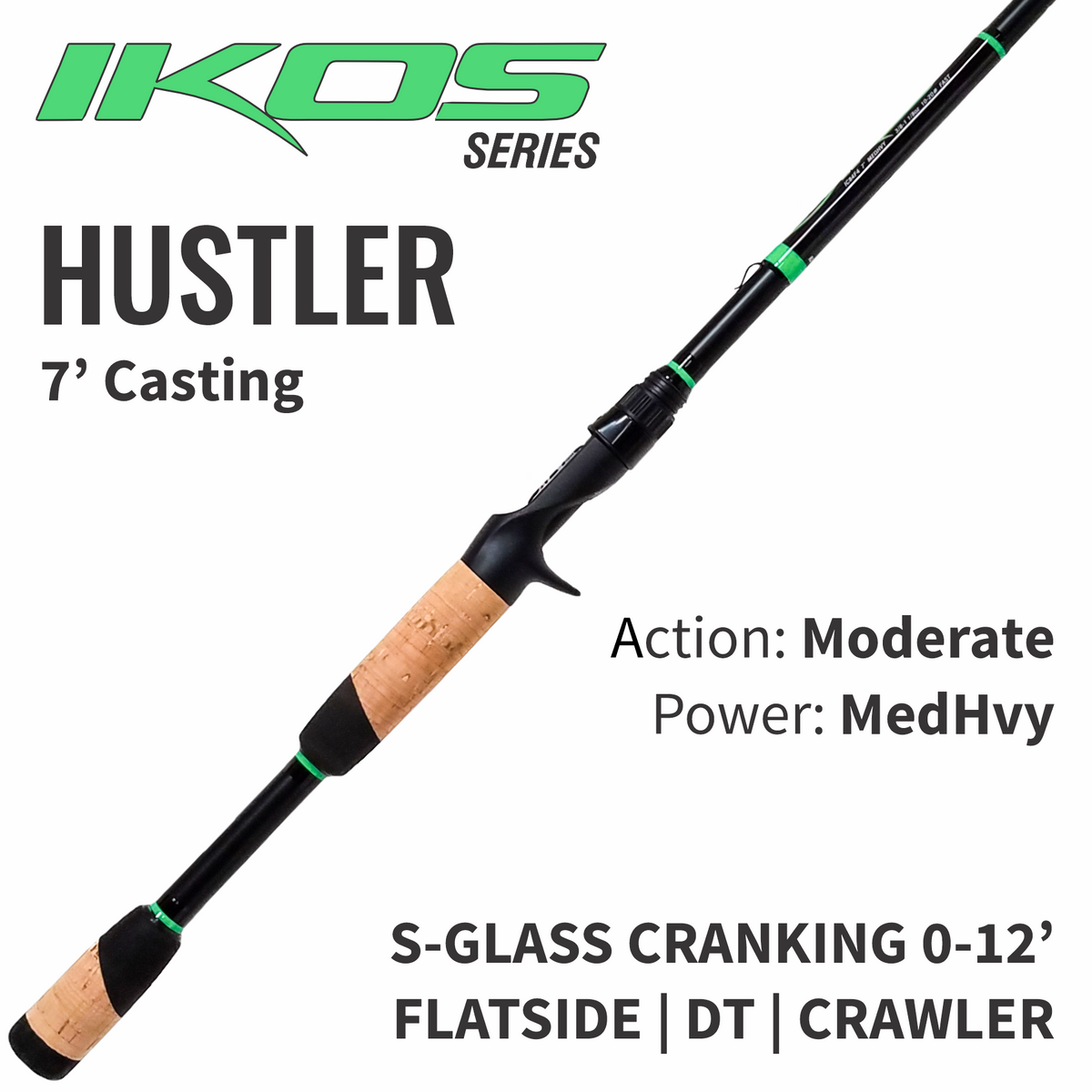 ALX IKOS Casting Rod Hustler 7'0” Medium Heavy