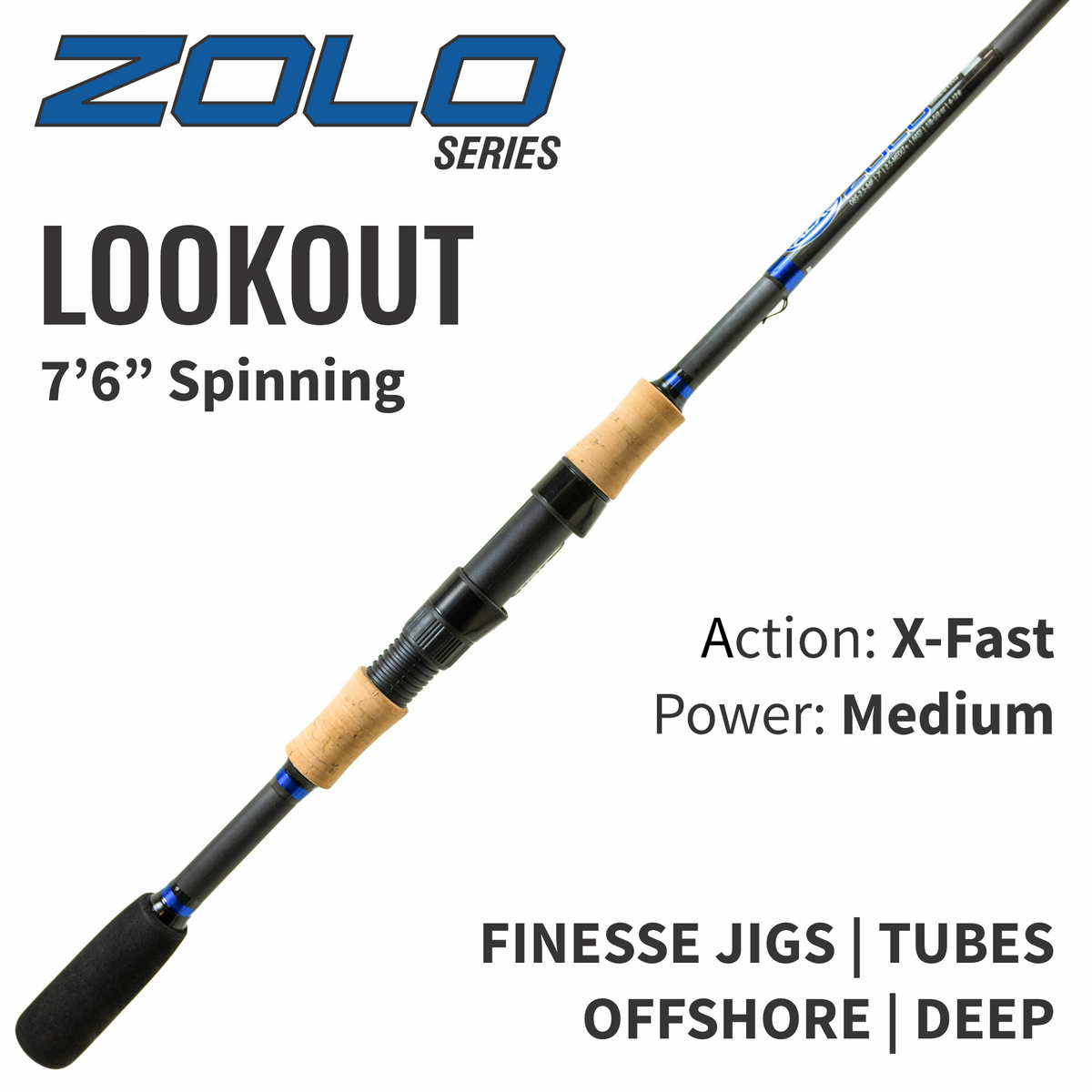SOUTH BEND5.2ft ルアーロッド （グラス） ZOLO Lookout Spinning Rod – ALX Rods