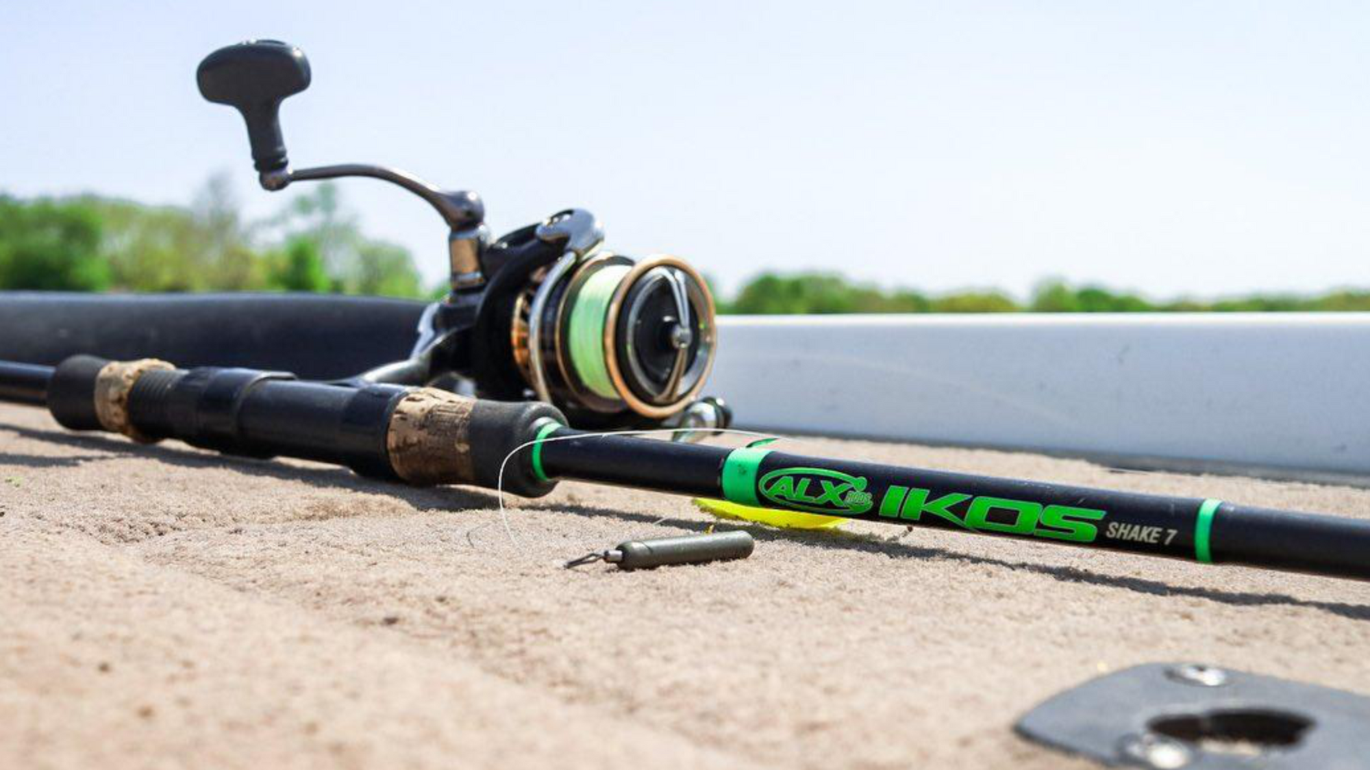 Matching custom fishing rod and reel combo