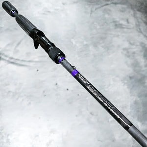 Custom ZOLO Jerkbait - Carbon/Purple