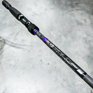Custom ZOLO Jerkbait - Carbon/Purple