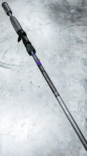 Custom ZOLO Jerkbait - Carbon/Purple