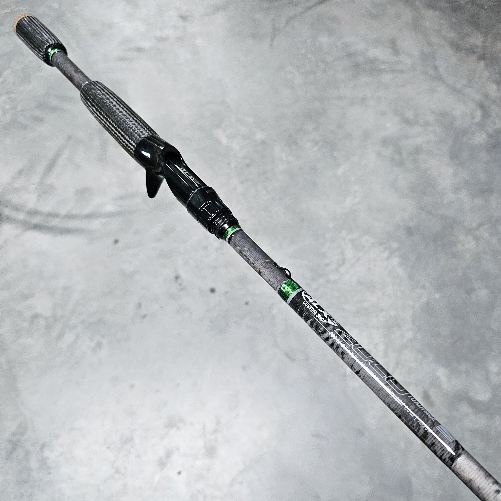 Custom ZOLO Toadface - Carbon Grip & Green/Grey