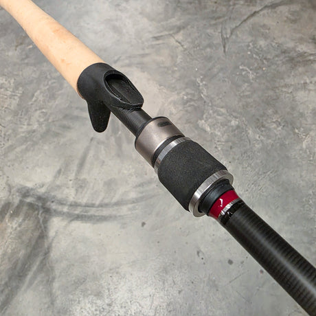 Custom ENOX BMJ Casting Rod - Red, Full Cork, Split Reel Seat