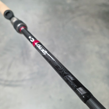 Custom ENOX BMJ Casting Rod - Red, Full Cork, Split Reel Seat
