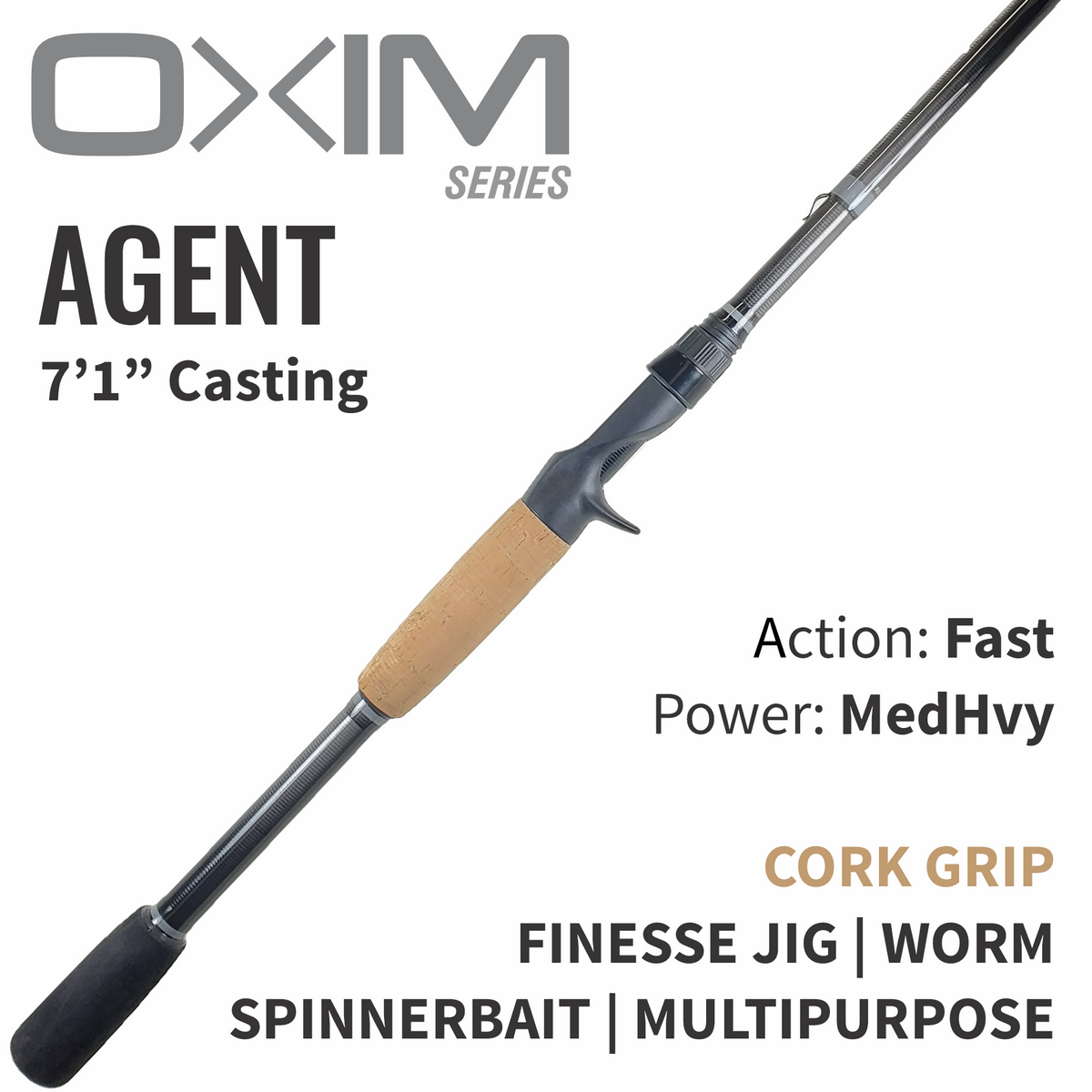 OXIM Agent Casting Rod - Cork