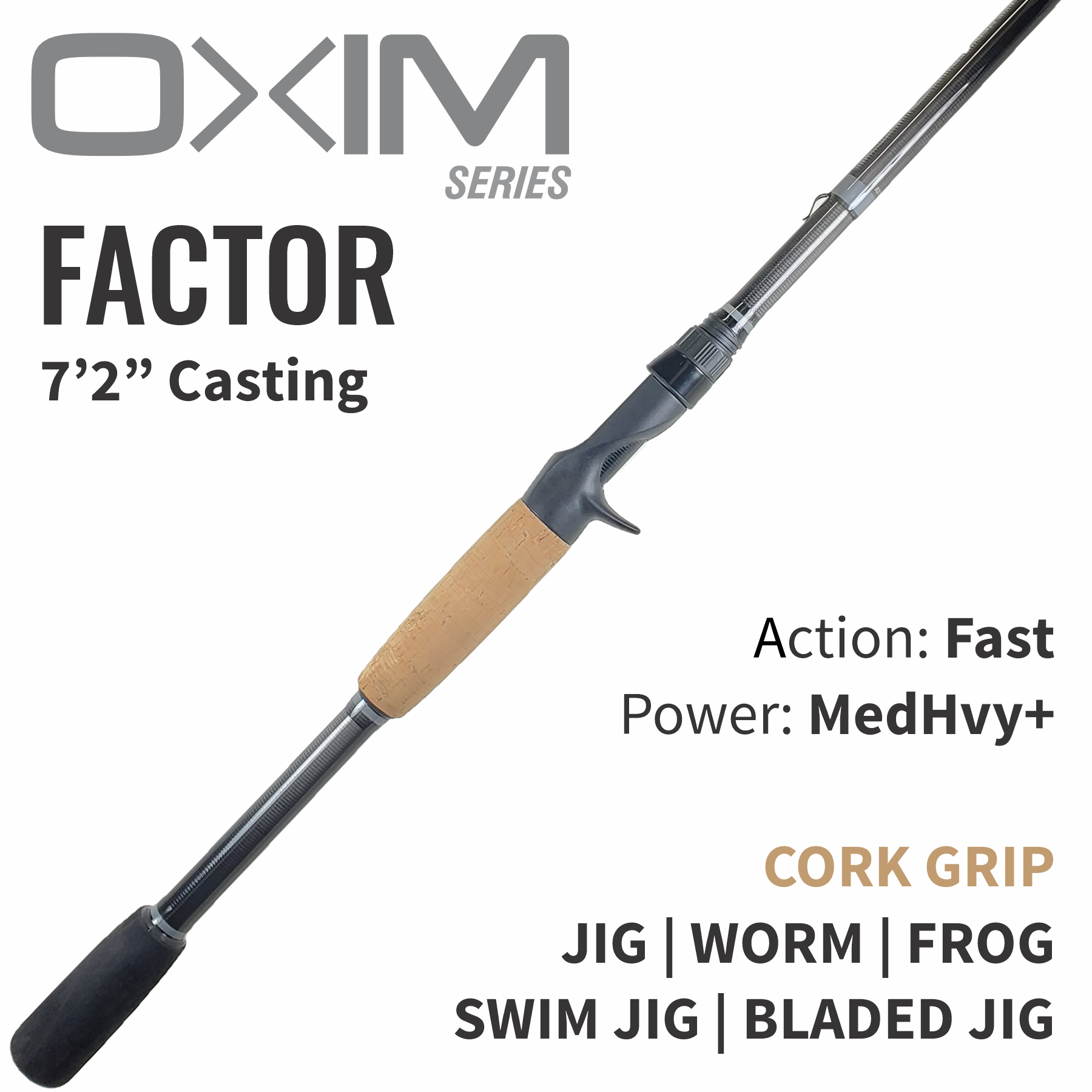 Honnami rod ホンナミロッド　コルクハンドル OXIM Factor Casting Rod - Cork – ALX Rods