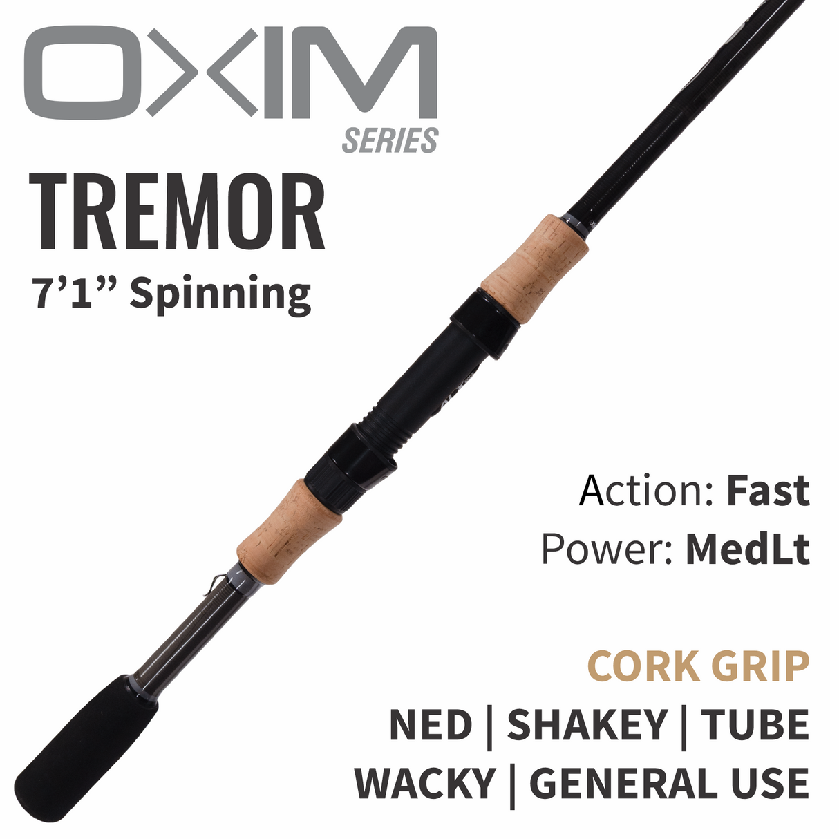 OXIM Tremor Spinning Rod - Cork