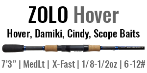 Zolo Hover - 7'3, Medium Light, X-Fast Spinning
