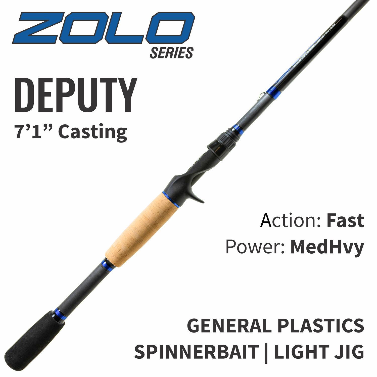 best baitcast rod for texas rig ZOLO Deputy Casting Rod – ALX Rods