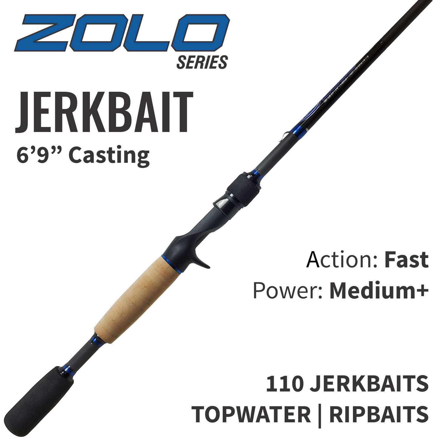ALX ZOLO Casting Rod Jerkbait 6'9