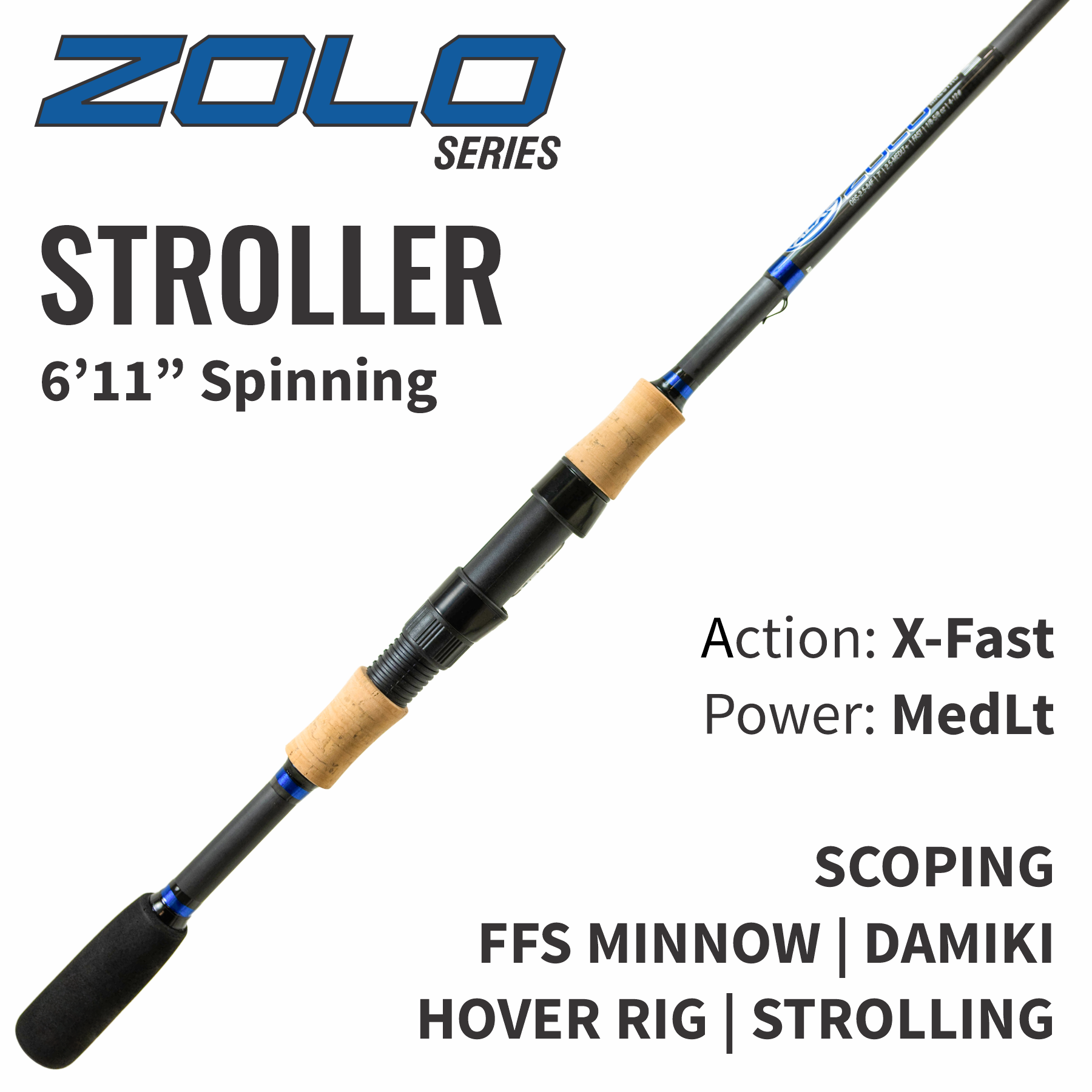 ZOLO Stroller Spinning Rod – ALX Rods