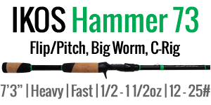 IKOS Hammer 73 - 7'3" Heavy, Fast, Casting