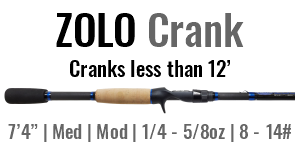 ZOLO Crank - 7'4", Medium Cranking, ModFast Casting