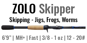 ZOLO Skipper - 6'9", Medium Heavy +, Fast Casting