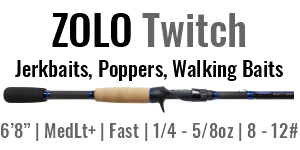 ZOLO Twitch - 6'8", MedLight+, Fast Casting