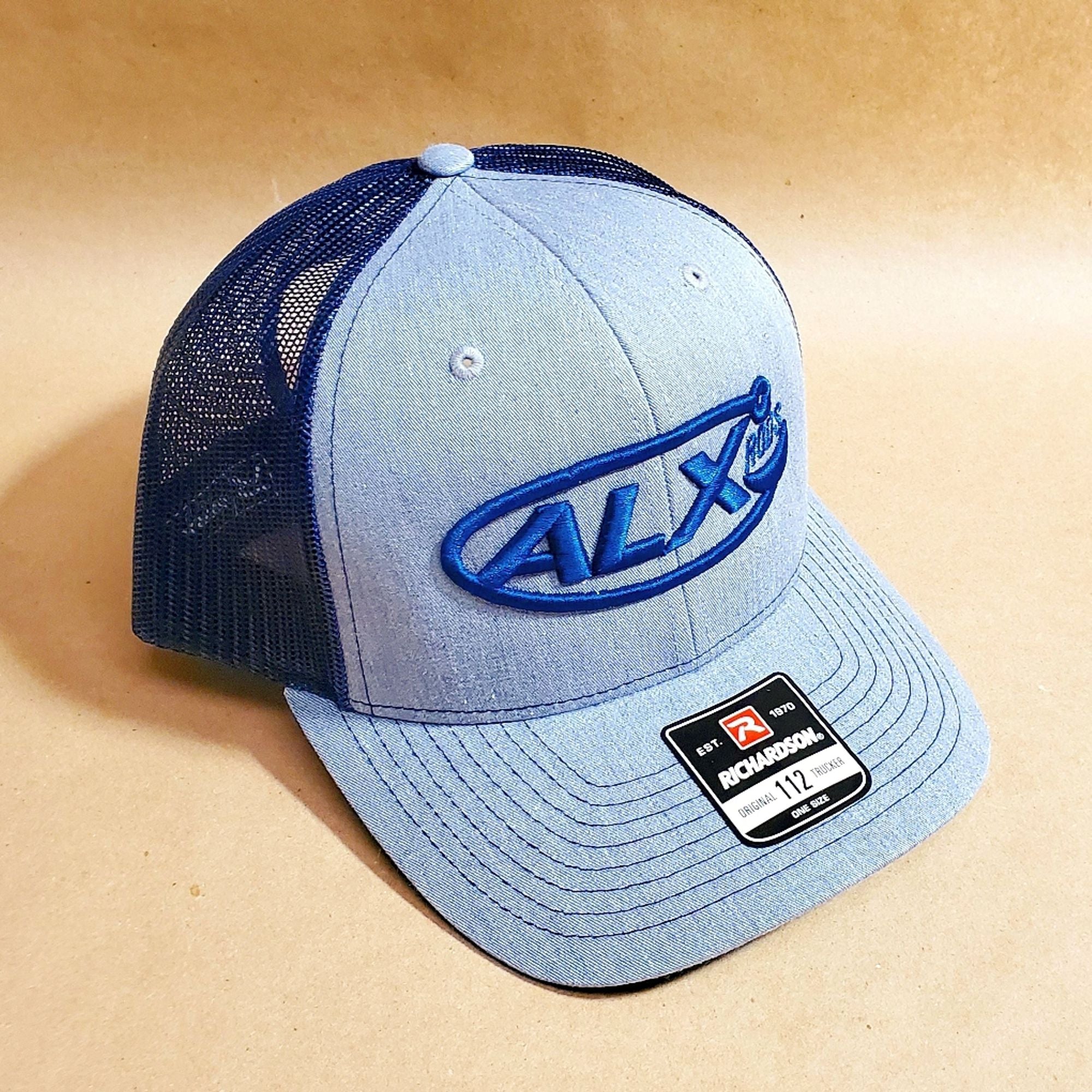 ALX Heather Grey/Navy Mesh Trucker Richardson Hat